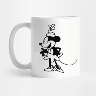 Steamboat Willie Chatty Cartoon Girl Mouse Mug